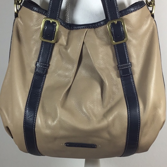 Cole Haan Handbags - Cole Hann Beige & Blue Hobo Shoulder Purse Handbag